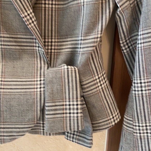 Fitted H&M jacket in grey plaid - Picture 2 of 5